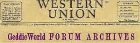 GEDDIEWORLD FORUM ARCHIVES 3