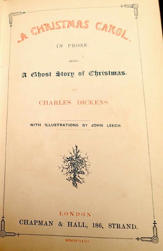 Charles Dickens First Printings - A CHRISTMAS CAROL - THE CHIMES - London, 1842 and 1845 :: RCB