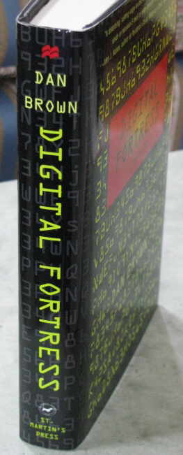 SIGNED DAN BROWN - DIGITAL FORTRESS - FIRST EDITION, 1998